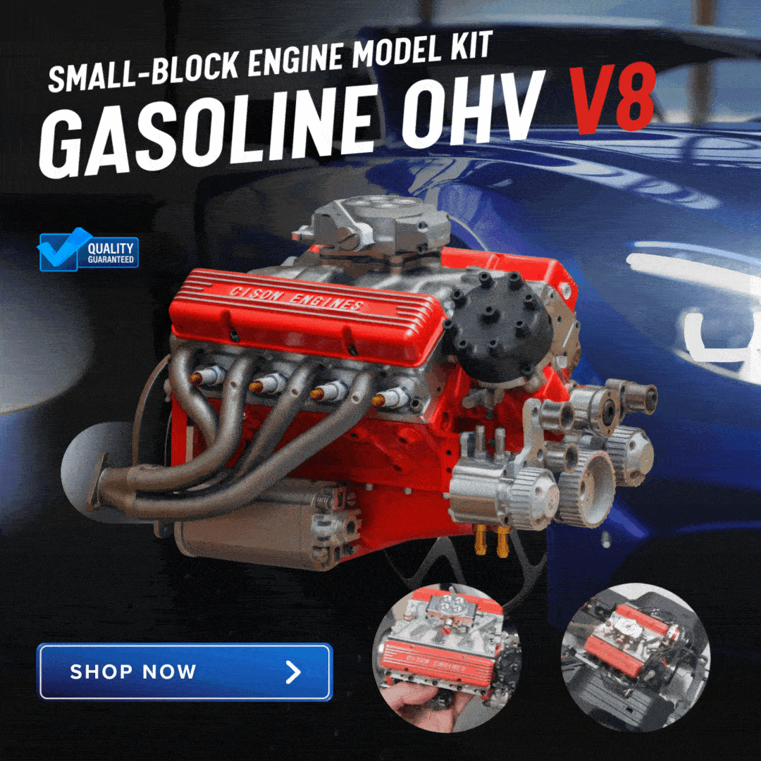 CISON V8 Atelier™ – Hand-Assembled Gasoline V8 Engine Model